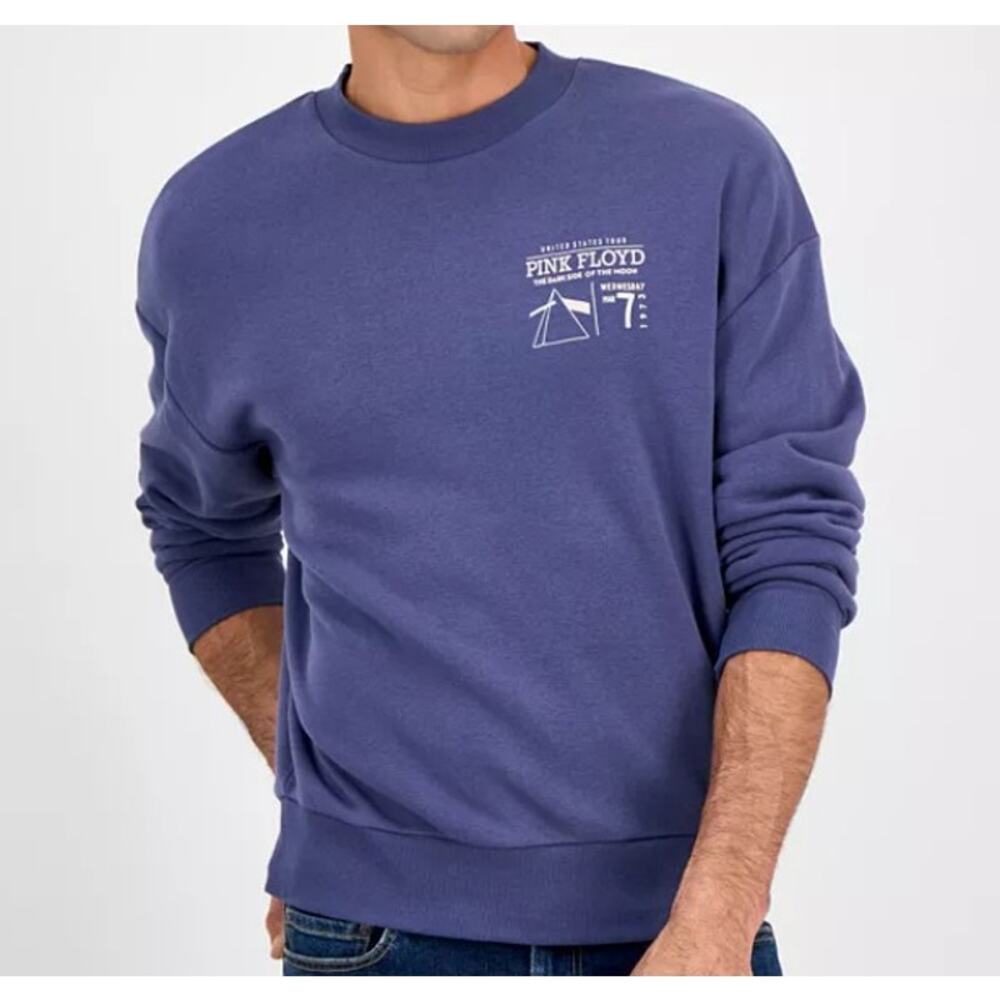 Pink Floyd Men's Medium Relaxed Fit Long Sleeve Crewneck Graphic Sweatshirt NEW